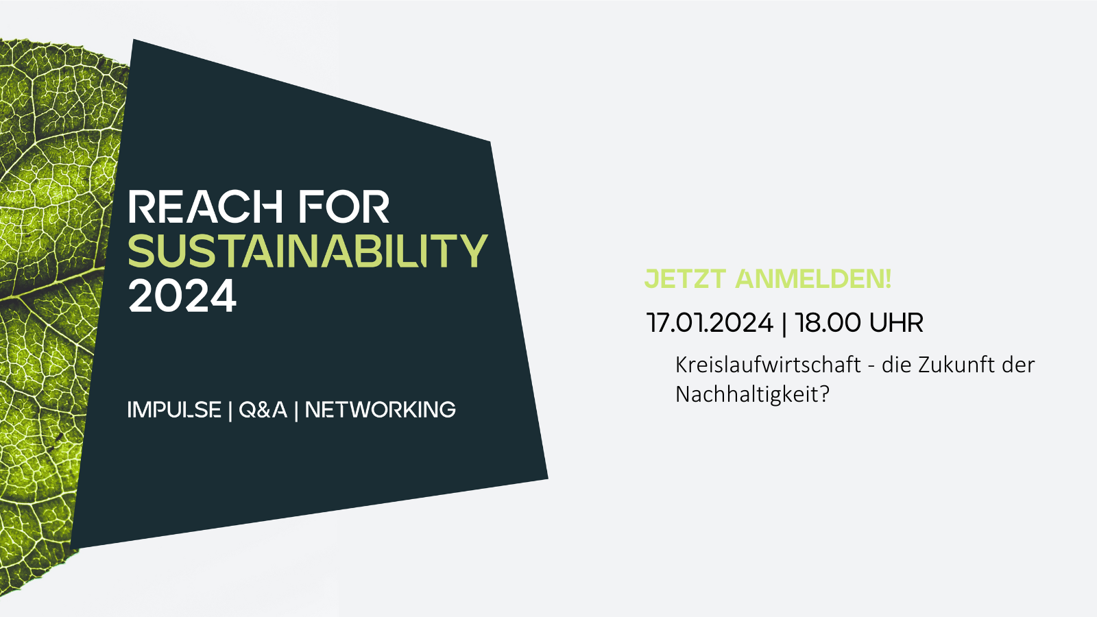 REACH for Sustainability: Kreislaufwirtschaft - die Zukunft der Nachhaltigkeit?
