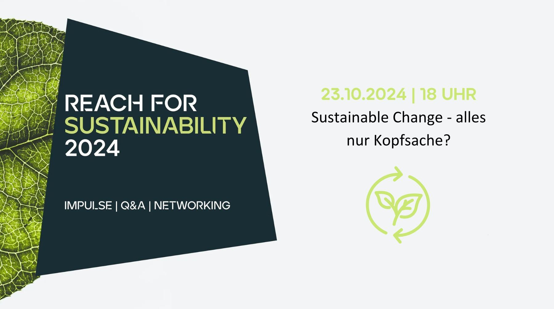 REACH for Sustainability: Sustainable Change - alles nur Kopfsache?