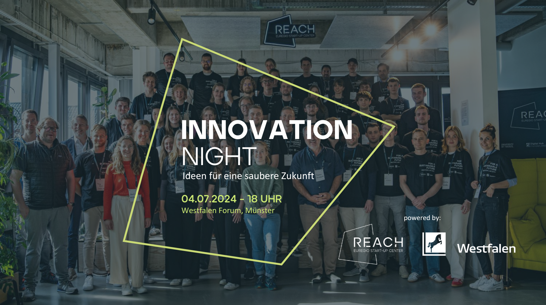 Innovation Night - Ideen für eine saubere Zukunft (powered by REACH & Westfalen)