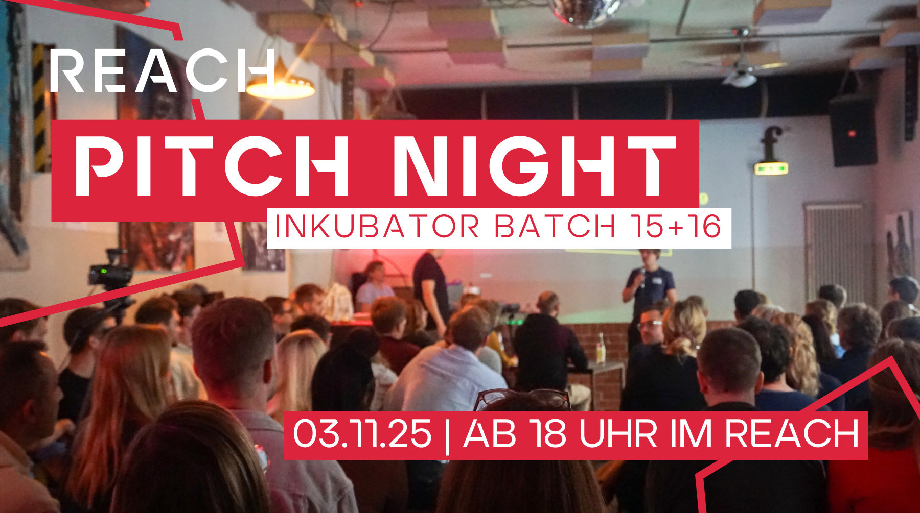 Pitch-Night im REACH am 03. November 2025