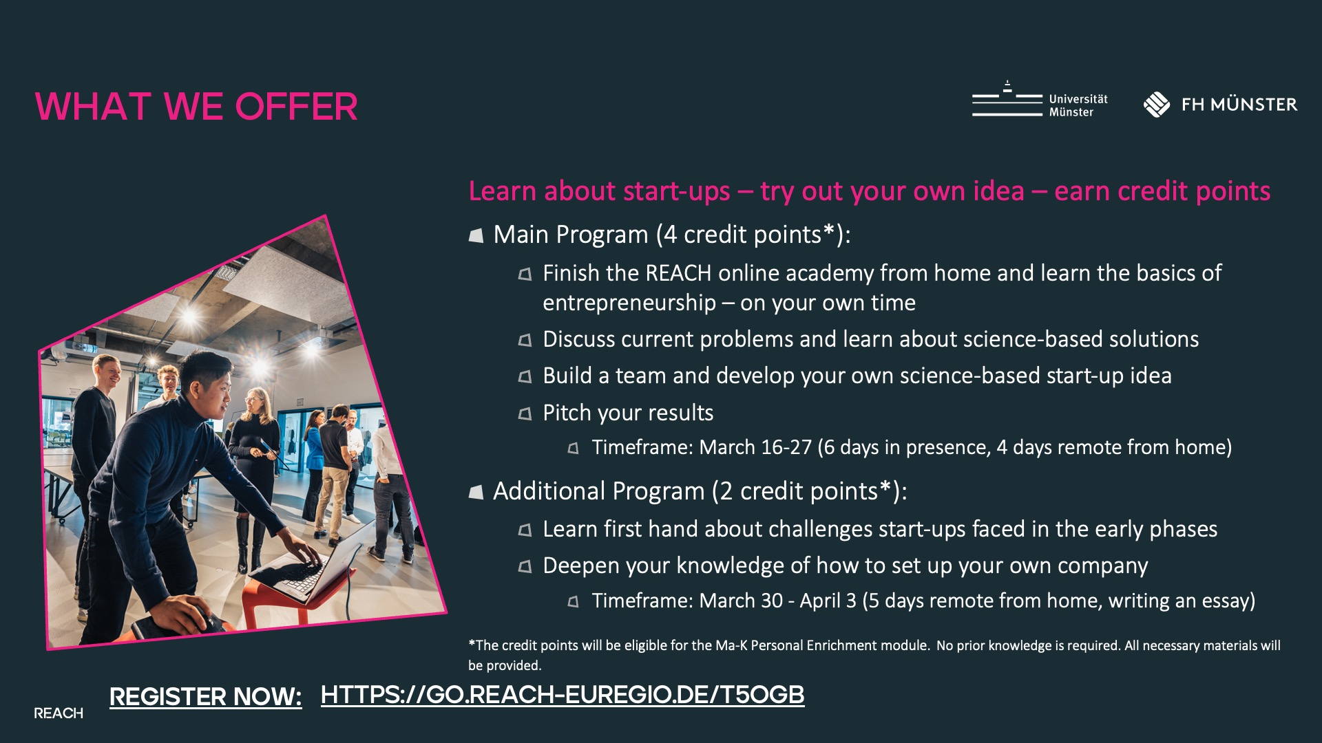 REACH Mathematics and Informatics Master Program