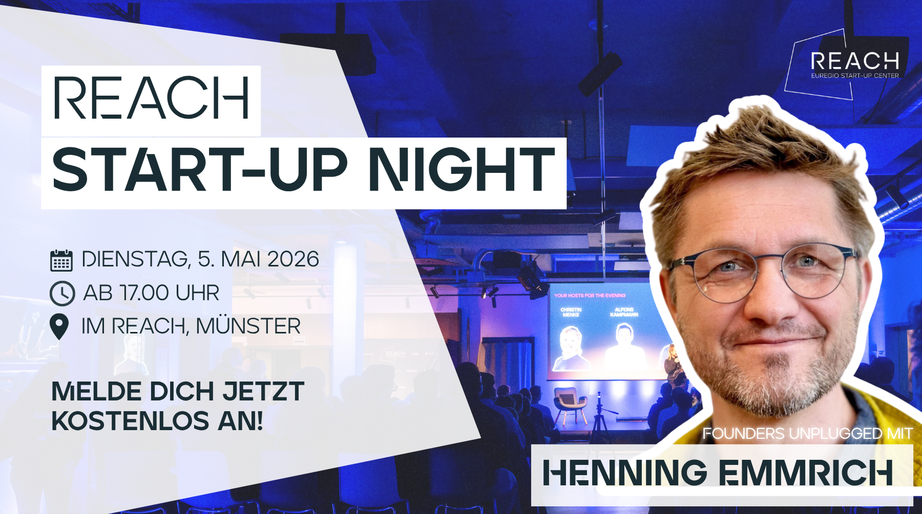 Start-up Night im REACH am 05. Mai 2026